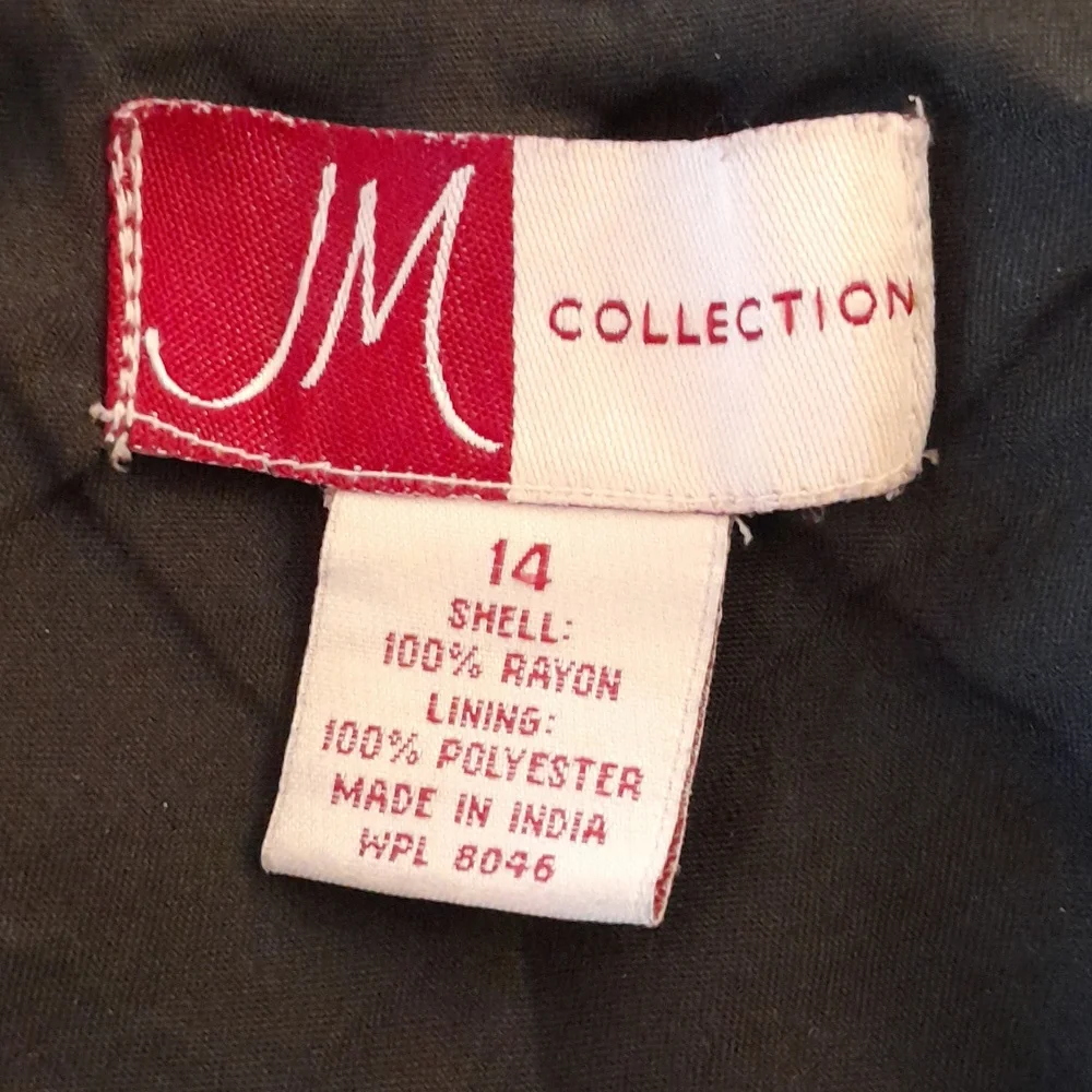 Vintage J M Collection Patterned Skirt